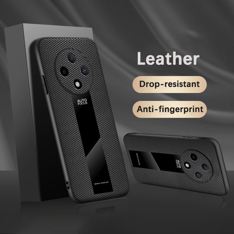 Ốp Lưng Cho Oppo A3 Pro (Trung Quốc) 5G A3Pro PJY110 Vỏ Điện Thoại Da Acrylic Sợi Carbon Mềm Silicon