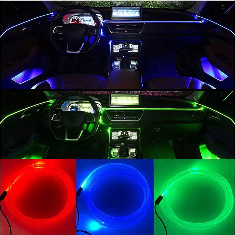 Đèn nội thất ô tô 7 màu trong 1