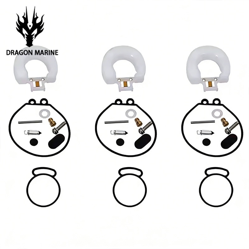 Bộ sửa chữa chế hòa khí 6J8-W0093-02 cho động cơ Yamaha 2T 25HP/30HP, thay thế động cơ thuyền