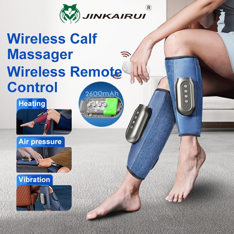 JinKaiRui Bắp Chân Massage Không Khí Nén Chân Massage Sưởi Ấm Rung Thư Giãn Chân Máy Làm Đẹp Quà Tặng Khỏe Mạnh Sử Dụng Không Dây Di Động