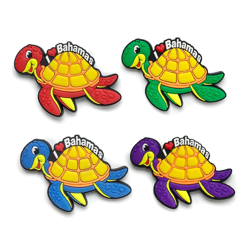 Quà lưu niệm Bahamas, nam châm tủ lạnh rùa 3D, nam châm du lịch, quà tặng Bahamas