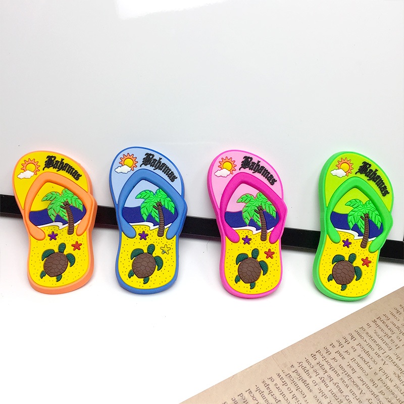 Quà lưu niệm Bahamas, nam châm tủ lạnh dấu chân 3D, nam châm du lịch đi biển, quà tặng Bahamas