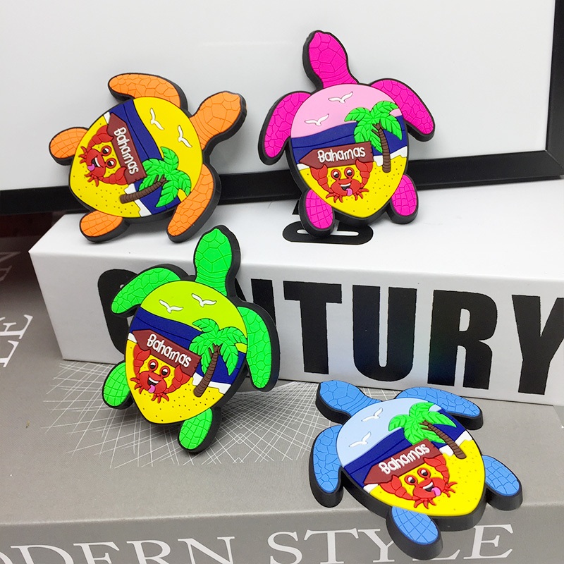 Quà lưu niệm Bahamas, nam châm tủ lạnh rùa 3D, nam châm du lịch đi biển, quà tặng Bahamas