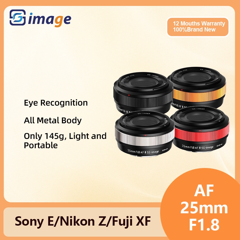 SG Image 25mm F1.8 AF APS-C Tự Động Lấy Nét Khẩu Độ Lớn Prime Chân Dung Ống Kính Máy Ảnh Cho Sony E 