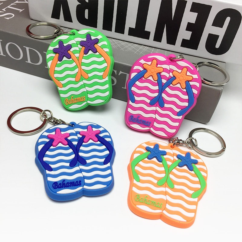 Quà lưu niệm Bahamas, móc khóa xỏ ngón 3D, móc khóa du lịch đi biển, quà tặng Bahamas
