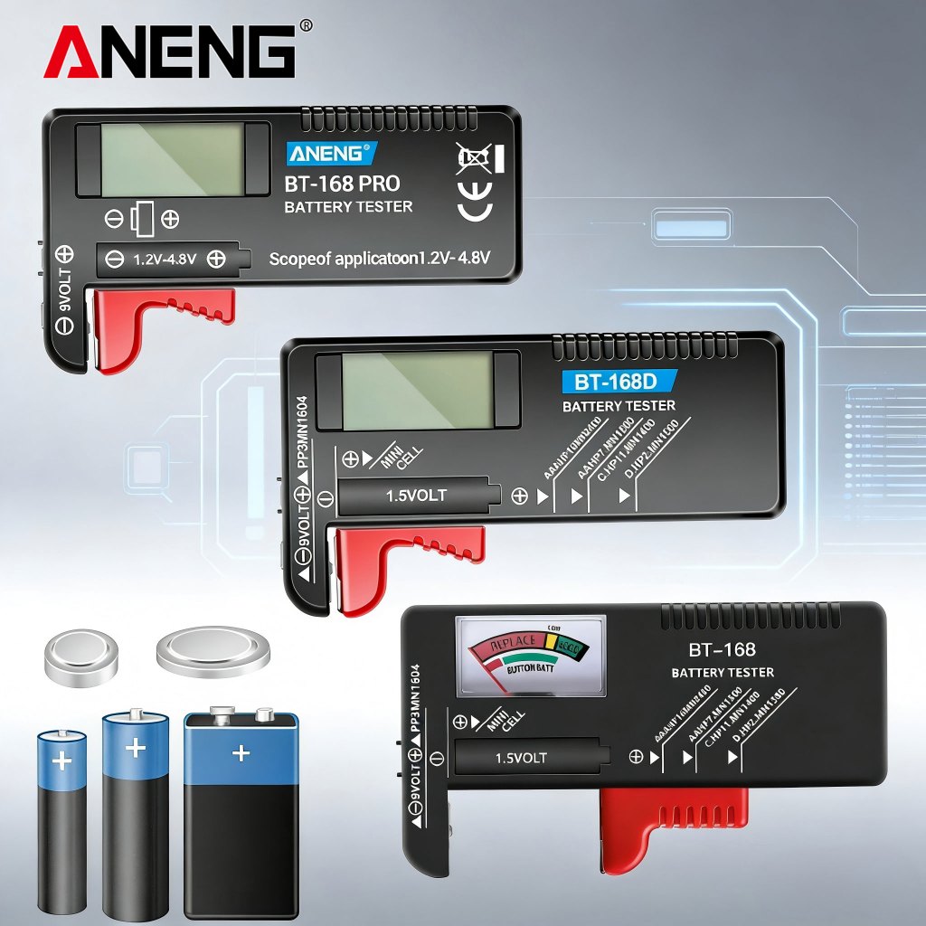 Máy kiểm tra pin BT-168 PRO Con trỏ / Màn hình kỹ thuật số Kiểm tra pin ANENG BT-168 / BT-168D Volt 