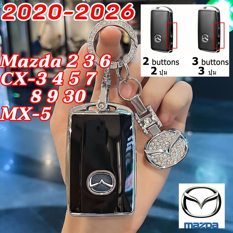 2020-2026 Mới Mazda CX3 CX30 MX5 2025 Mazda 3 Chìa Khóa Điều Khiển Từ Xa Mazda 2 Mazda 6 CX5 CX4 CX7