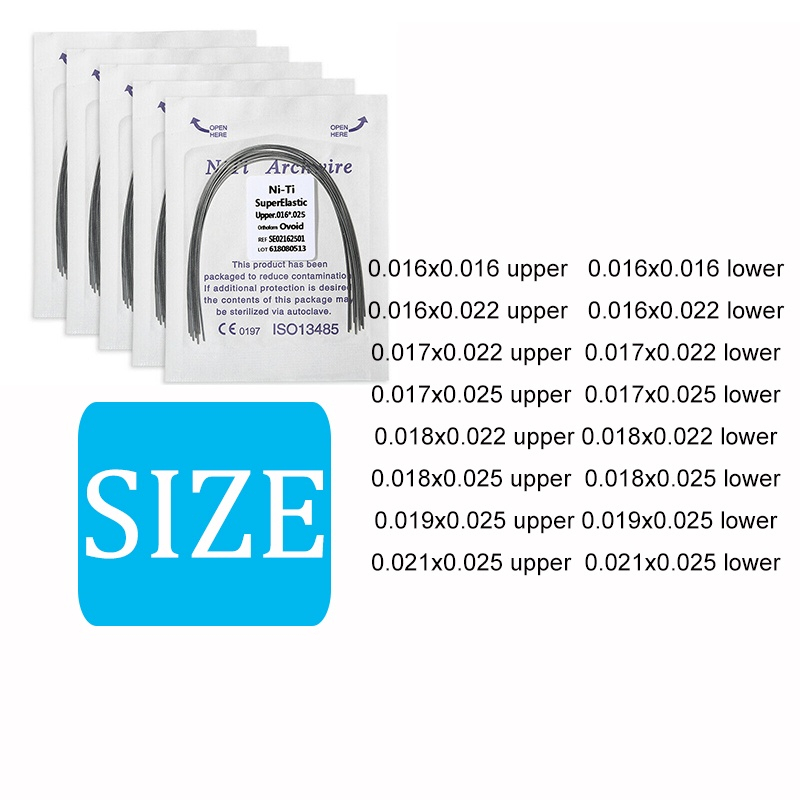 Dây vòm chỉnh nha Nha khoa Niti Ovoid Dây vòm tròn / hình chữ nhật