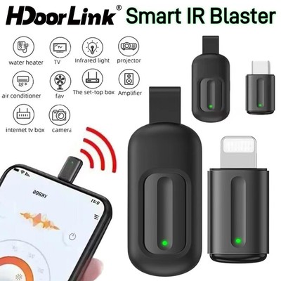 HdoorLink Ứng dụng thông minh Điều khiển từ xa Type-C / IOS Bộ phát hồng ngoại di động OTG Điều khiển từ xa thông minh Máy phun hồng ngoại thông minh