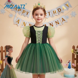 Mqatz Cosplay Váy cô gái Quần áo trẻ em Trang chủ Váy công chúa Tay áo ngắn Trang phục tiệc tùng ABX1782