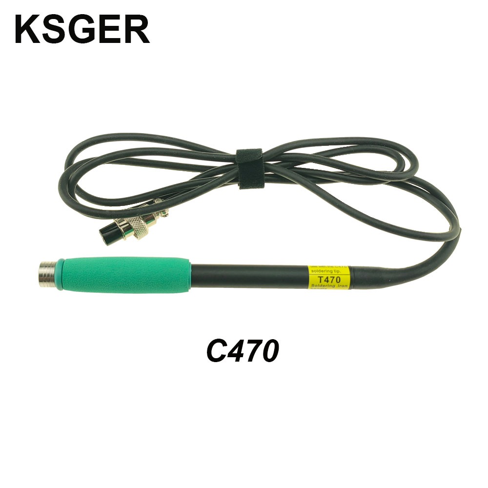 KSGER C470 Hàn Tay Cầm Sắt C210 C245 C115 Trạm Cho JBC Đầu Dụng Cụ Hàn Điện 500W Chờ Ngủ DIY Bút Nhự