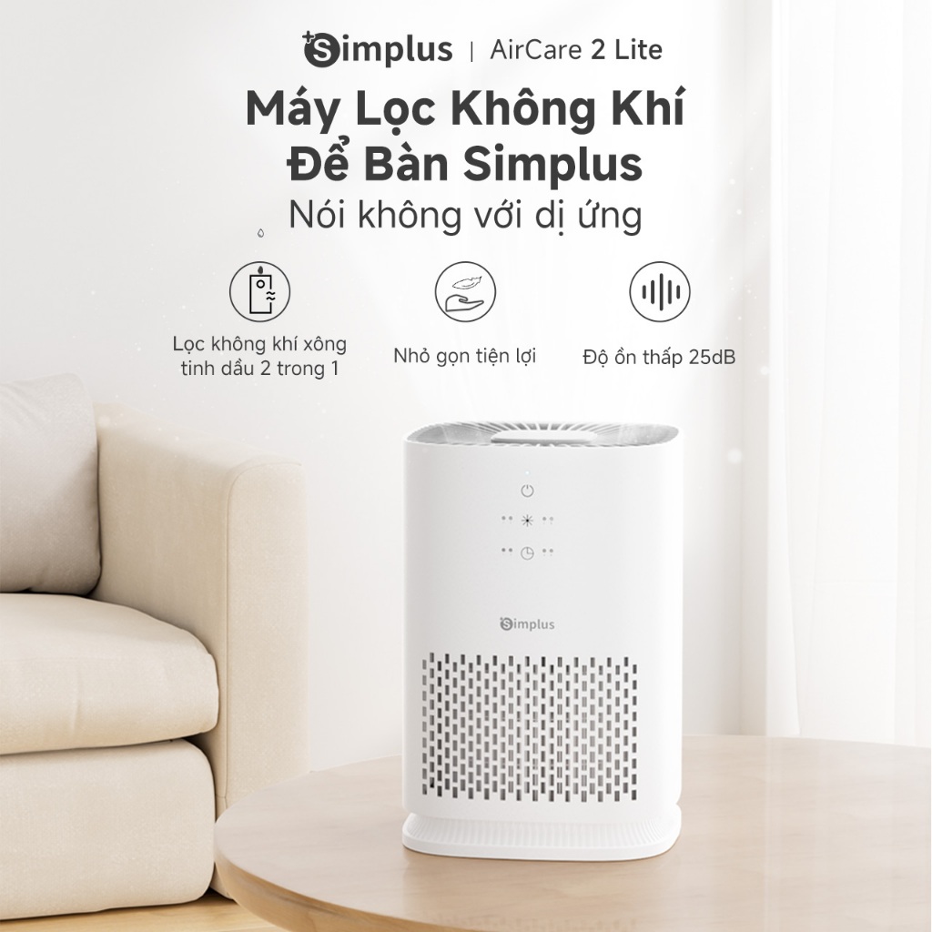 Simplus Máy Lọc Không Khí Hẹn Giờ 8 Tiếng Dành Cho Diện Tích 32㎡ Bộ Lọc HEPA H11 KQJH008 - Bảo Hành 24 Tháng | BigBuy360 - bigbuy360.vn