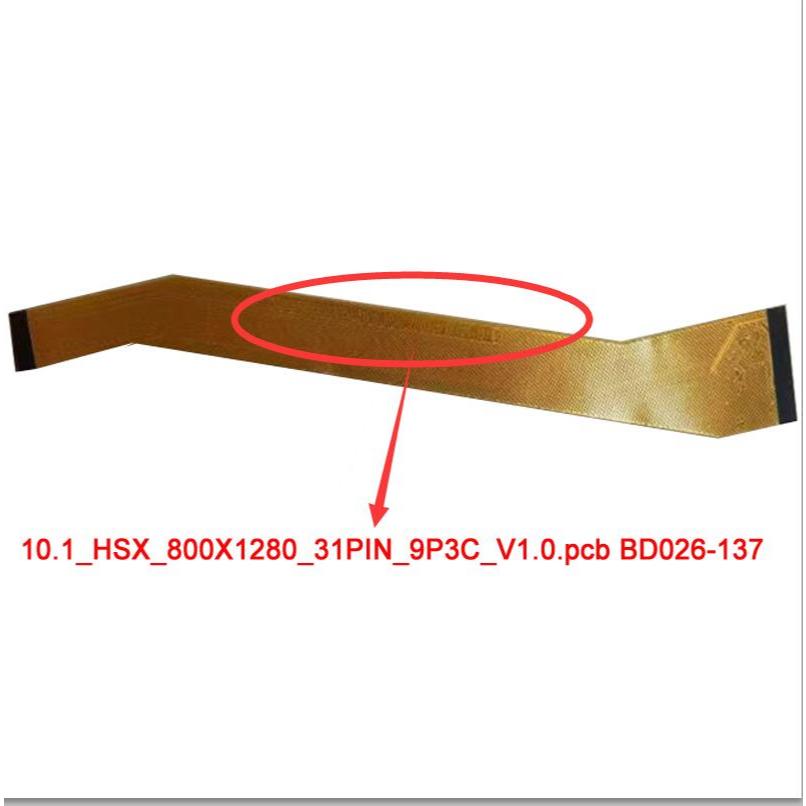 Cáp mềm 31pin 10.1 _ HSX _ 800X1280 _ 31PIN _ 9P3C _ V1.0.pcb BD026-137 Cáp hiển thị LCD bên trong