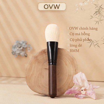 【OVW】Bàn chải trang điểm bột tóc dê  Bàn chải du lịch di động Bàn chải trang điểm tổng thể Dụng cụ mỹ phẩm BMM