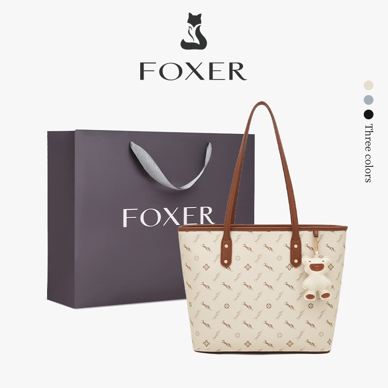 FOXER Túi Xách Nữ Dung Tích Lớn Cao Cấp Đeo Vai Đa Năng