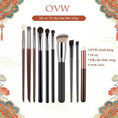 【OVW】bộ cọ ovw 10 cây bộ cọ trang điểm OVW-10TZ
