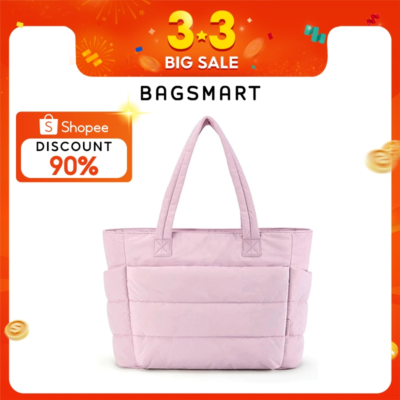 BAGSMART Túi Tote dành cho nữ, Túi Tote đeo vai nhẹ, Du Lịch Nhẹ Gọn Đa Năng, Đi Học,Túi Đi Làm,Bag