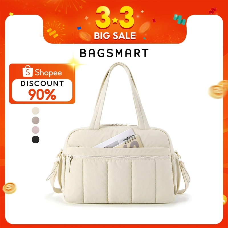 BAGSMART TÚI Du Lịch Túi Duffel Nhẹ Túi Tote Thể Thao Đeo Vai Túi Tập Gym Hành Lý Cho Nữ Weekender TravelBag