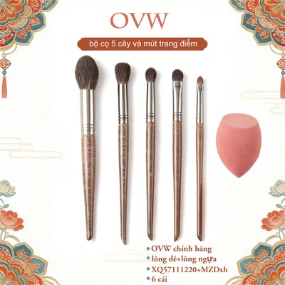 【OVW】Bộ 5 Cọ Trang Điểm Mắt XQ57111220 Lông Dê Chất Lượng Cao