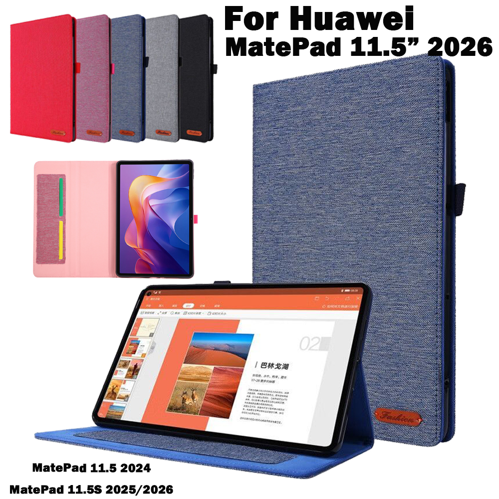 Funda Cho Huawei Matepad 11.5 2026 Ốp Lưng MatePad 11.5 2024 inch Mềm Cao Bồi Đứng Flip Cover Cho Co