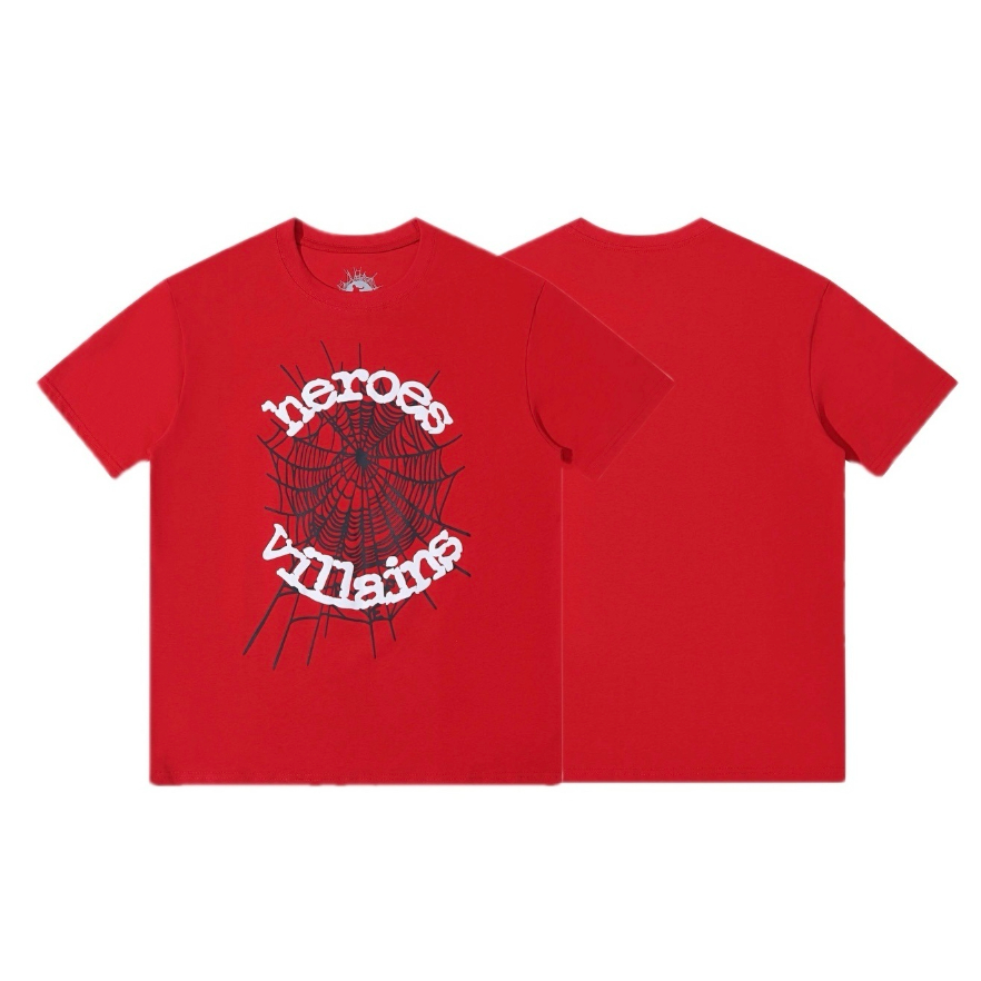 Áo thun Cotton ngắn tay in hình nhện thời trang Sp5der