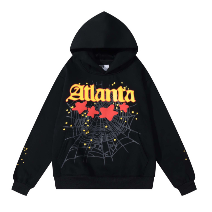 Áo Hoodie Cotton in hình nhện thời trang Sp5der