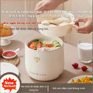 [Cảm ứng thông minh · 5 thực đơn lớn] Nồi cơm điện mini 1.8L Lớp lót chống dính dung tích tinh tế Dễ dàng làm sạch Nồi cơm điện Lẩu Súp hấp trứng Ký túc xá Gia đình nhỏ Phải có