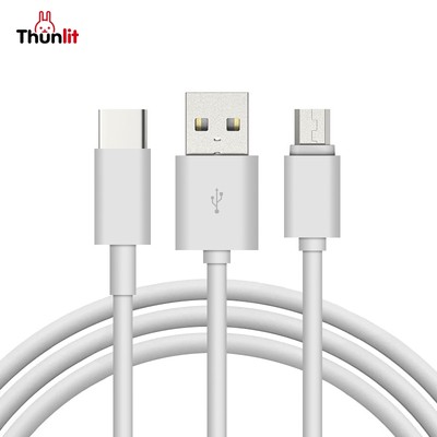 Cáp sạc Thunlit 5V 1A Dây sạc Micro USB 1,5m Type-C cho quạt và đèn điện thoại Android