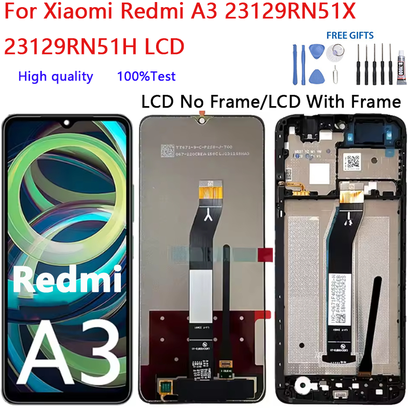 Dành Cho Xiaomi Redmi A3 23129RN51X 23129RN51H Màn Hình Hiển Thị LCD Bộ Số Hóa Cảm Ứng Bộ Phận Hiển 