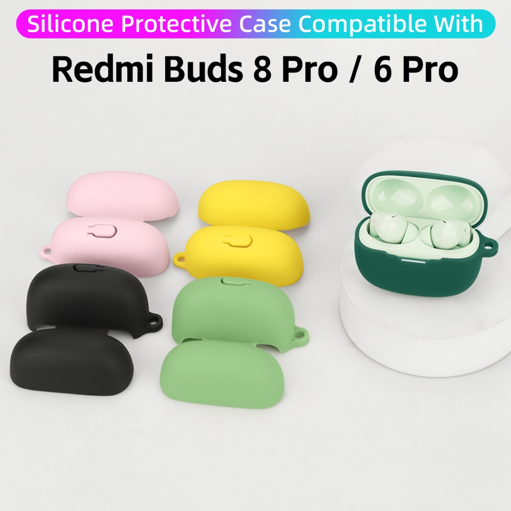 Ốp Tai Nghe Silicon Cho Redmi Buds 8 Pro / 6 Pro Vỏ Tai Nghe Không Dây Chống Sốc Chống Trầy Xước Vỏ 