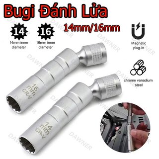 Bugi Đánh Lửa 14mm/16mm 12 Góc 3 / 8 "Bằng Thép Cacbon - Tuýp Mở Bugi ô Tô
