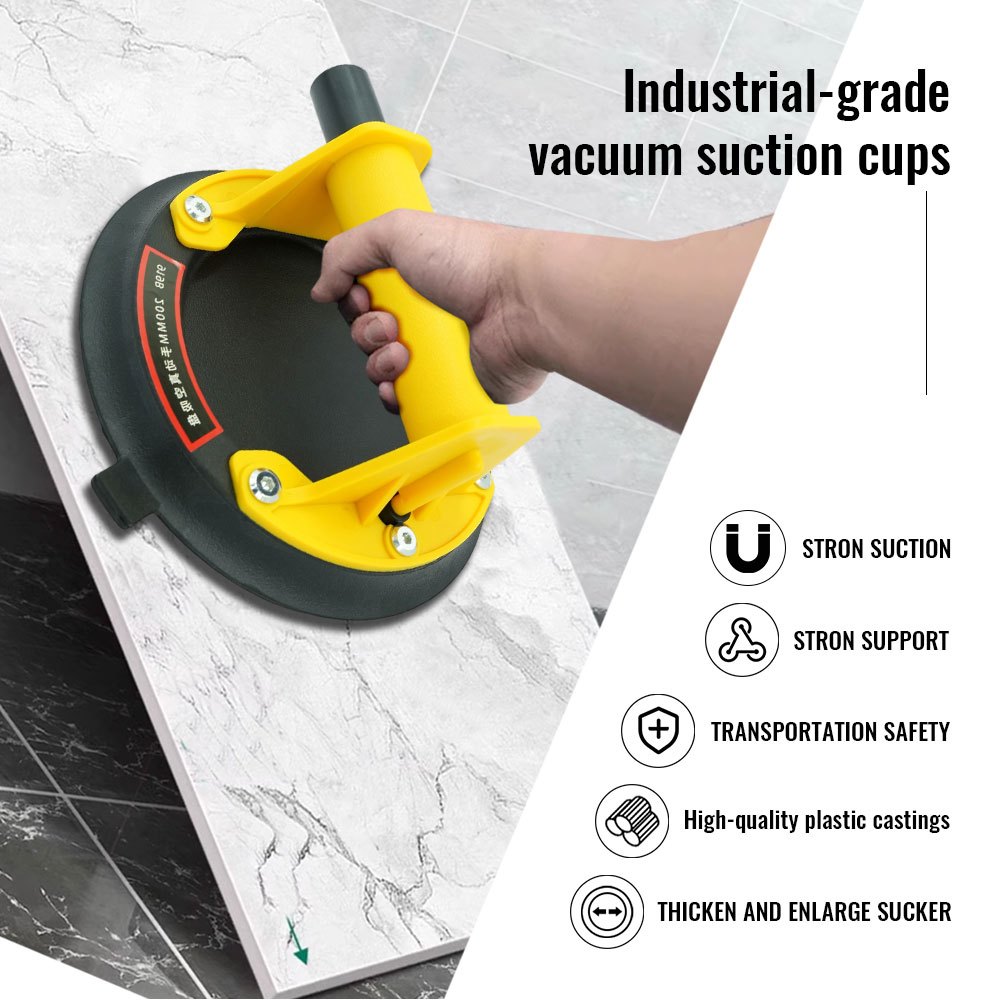 2026 Hút Chân Không Cốc 200kg Tải Công Suất Máy Bay Chân Không Hạng Nặng Cho Ngói Hấp Phụ Đá Granite Nâng Kính 8 Inch Cốc