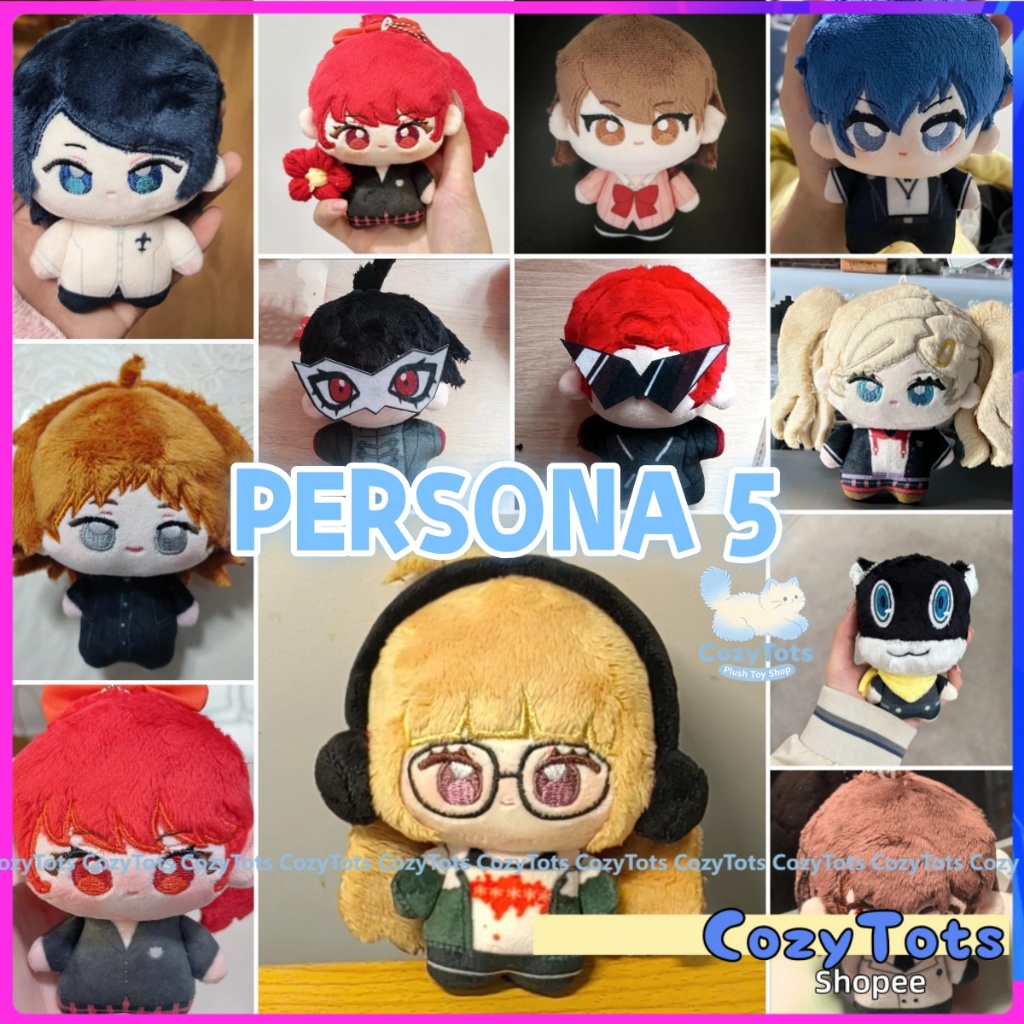 < PERSONA 5 > 10CM P5R Búp Bê Sang Trọng Kỷ Niệm 25 Năm Joker Shiomi Kotone Yuuki Makoto Cosplay Ani