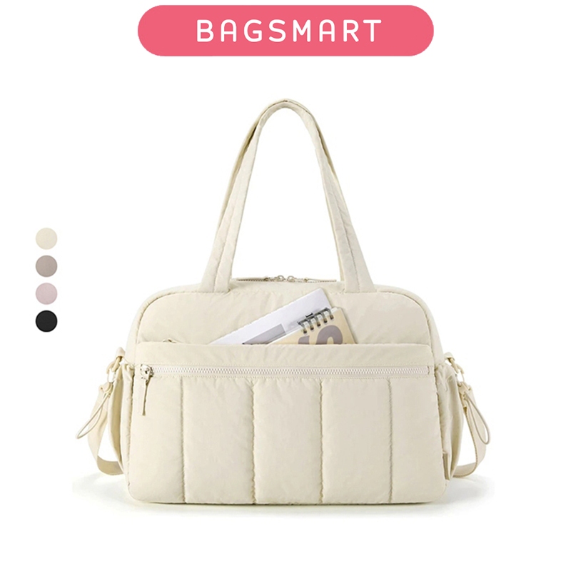 【KOL×BAGSMART 】Túi Duffel du lịch Túi Tote nhẹ Túi thể thao đeo vai Túi tập thể dục Hành lý dành cho nữ Cuối tuần