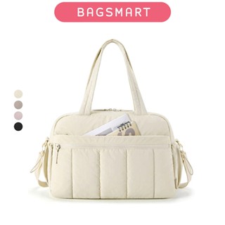 【KOL×BAGSMART 】Túi Duffel du lịch Túi Tote nhẹ Túi thể thao đeo vai Túi tập thể dục Hành lý dành cho nữ Cuối tuần