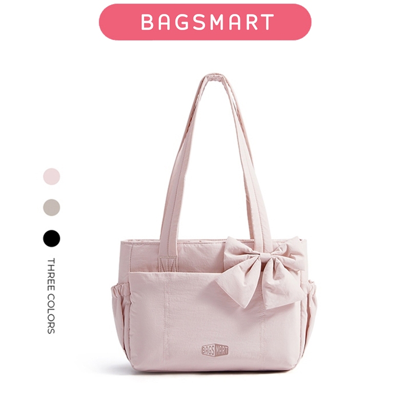 【KOL×BAGSMART 】Túi Tote Thời Trang Mới Túi Đeo Vai Nữ Túi Baguette Túi Xách Có Ngăn Laptop 13 "Cho Du Lịch Tập Luyện Thông Thường