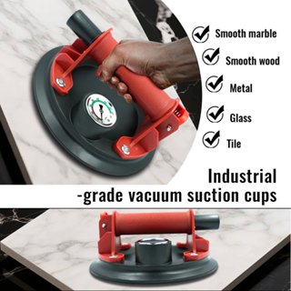 Cốc hút chân không 8 Inch 250Kg Dung tích mang theo Cốc hút thủy tinh hạng nặng Nâng cho kính gạch Granite Nâng thủ công
