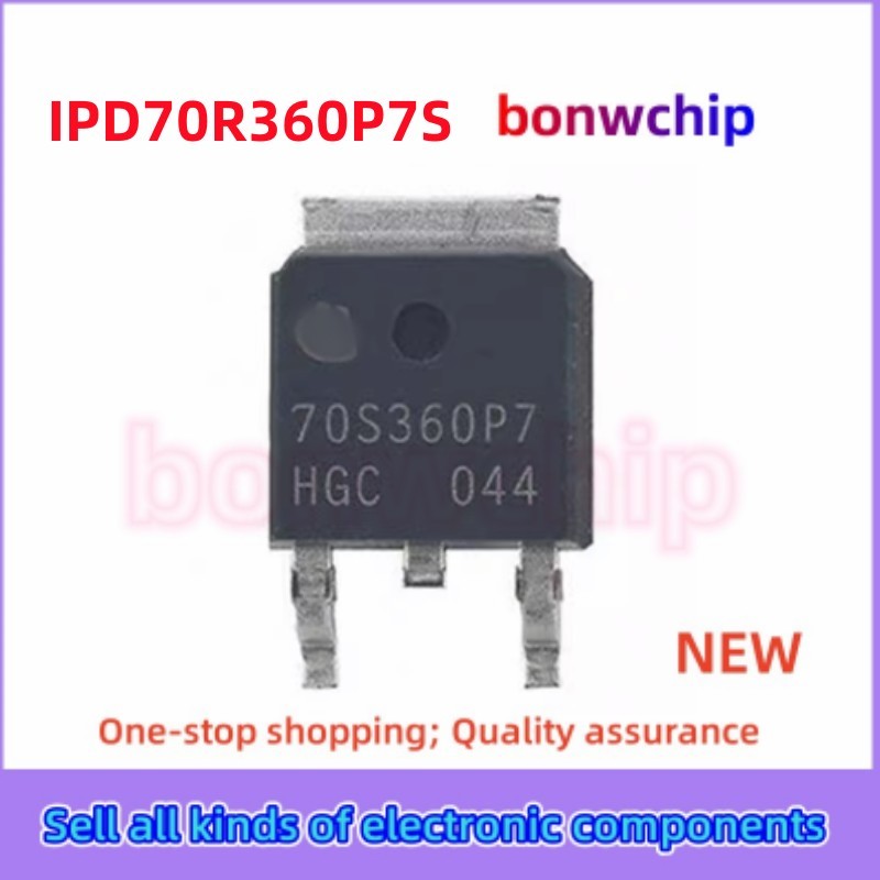 5 Cái / lốc Chính Hãng IPD70R360 IPD70R360P7S 70S360P7 TO-252 700V 12.5A Miếng Dán MOS Trường Hiệu Ứ