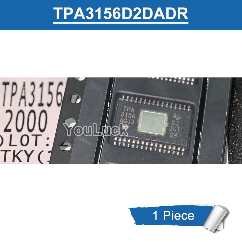 1 PC TPA 3156 D2 TPA3156D2DADR HTSSOP-32 Stereo Class-D Bộ Khuếch Đại Âm Thanh Chip IC