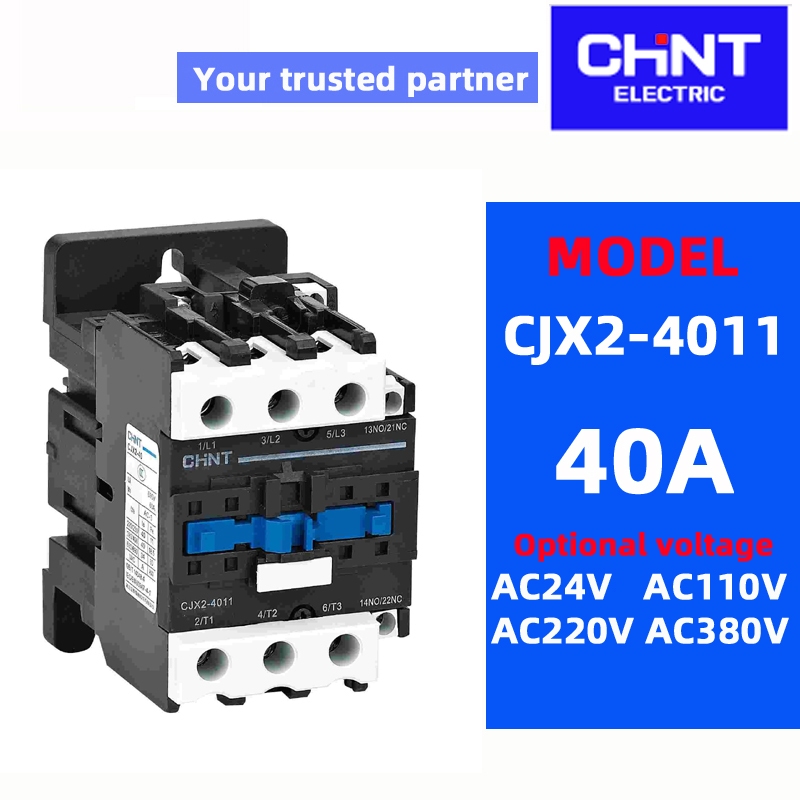 CHINT Contact CJX2-4011 CJX2-5011 CJX2-6511 CJX2-8011 CJX2-9511 điện áp AC110V 220V 380V