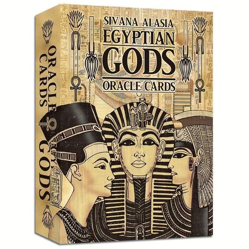 [Sẵn sàng] Thẻ ORACLE EGYPTIAN Trò chơi thẻ trò chơi bảng tiếng Anh EGYPTIAN GODS ORACLE THẺ Trò chơ