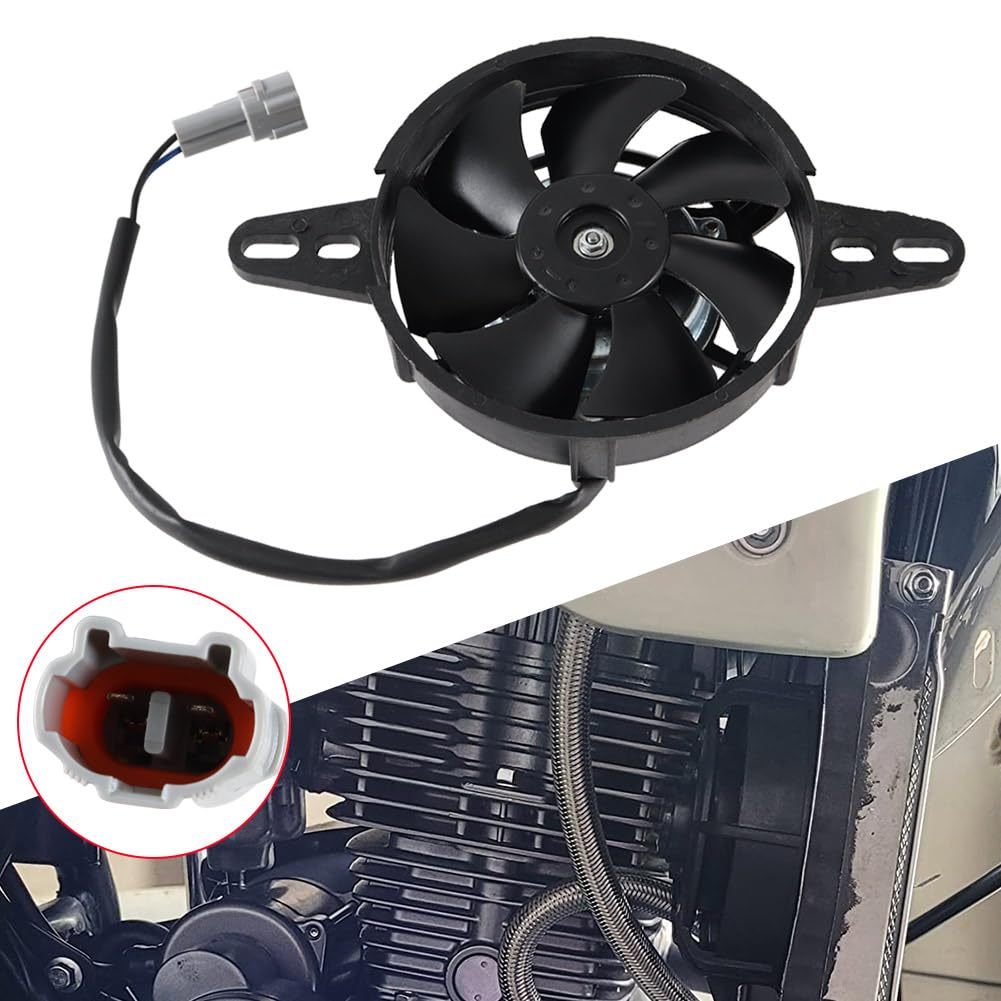 Quạt Giải Nhiệt Radiator 12V Cho ATV 200cc 250cc Quad Go Kart - Lưới Bảo Vệ Kèm Theo, Lắp Cho Xe Địa