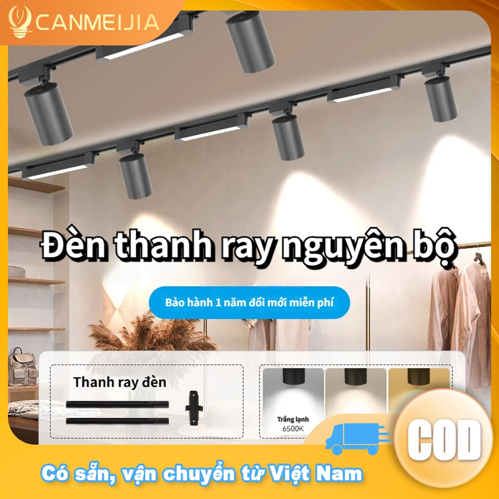 Đèn Rọi Ray Đèn Led Rọi Ống Bơ Cob 10/20/40W Đèn trần 220V Đèn Trang Trí Shop, Cửa Hàng