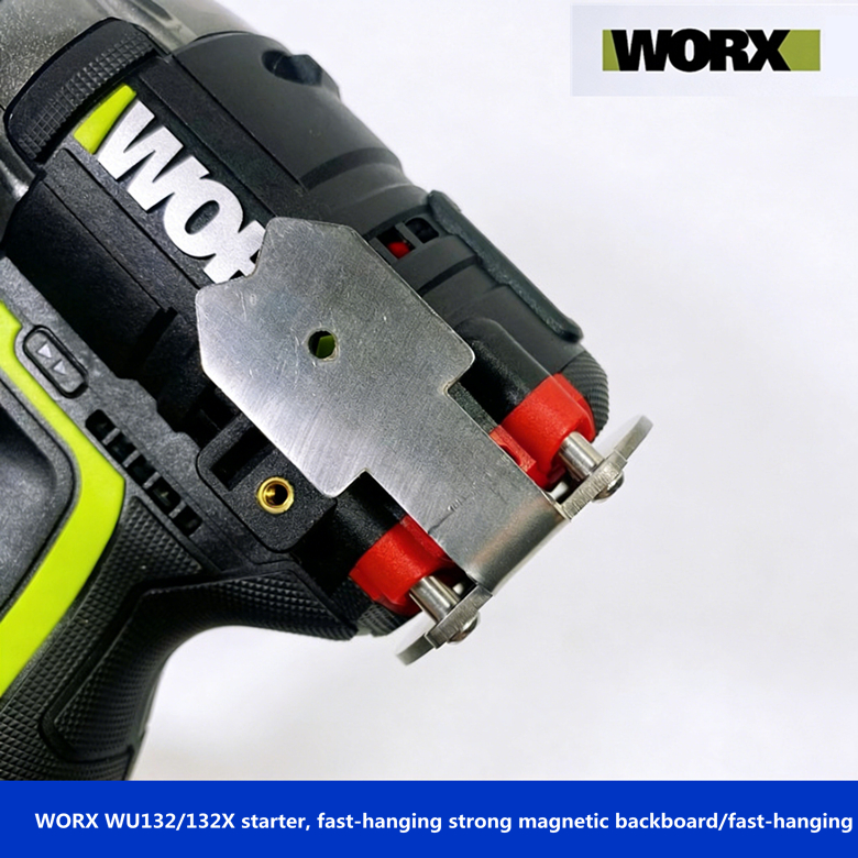 Phụ kiện tuốc nơ vít WORX WU132 / 132X, Tấm sau từ tính mạnh mẽ treo nhanh / Treo nhanh