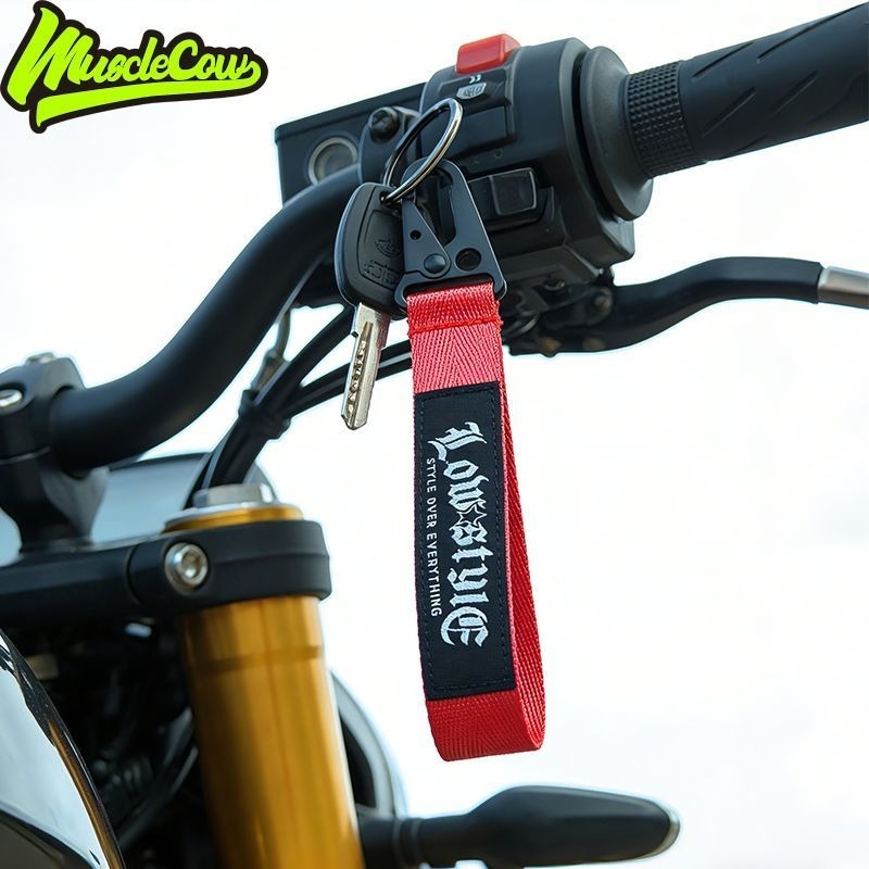 [Ô tô] Phụ kiện- JDM Móc khóa vải ô tô Móc khóa ô tô Trang trí Ba lô Ruy băng