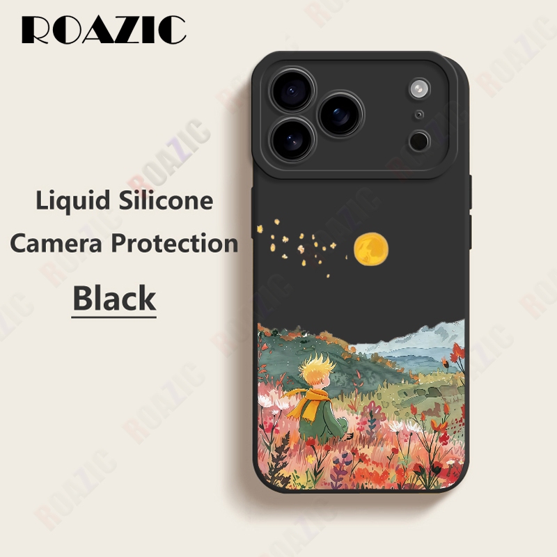 Vỏ TPU Silicon Lỏng Tương Thích Cho iPhone 17 16e 16 15 14 13 12 11 Air Pro Max Pro Plus Hoàng Tử Bé