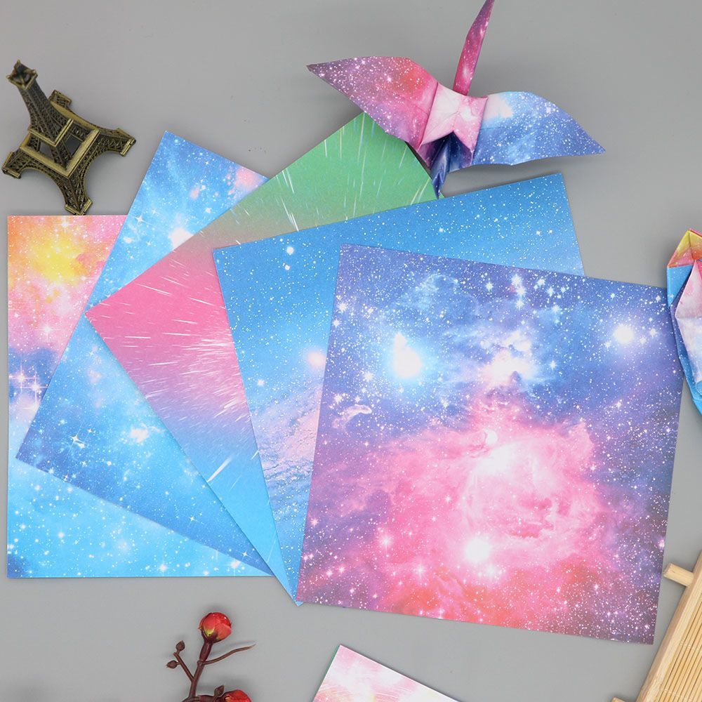 Phong Cách Nhật Bản Origami Hai Mặt Giấy Màu Giấy Thủ Công Ngàn Giấy Cần Cẩu Giấy Origami Vuông Giấy