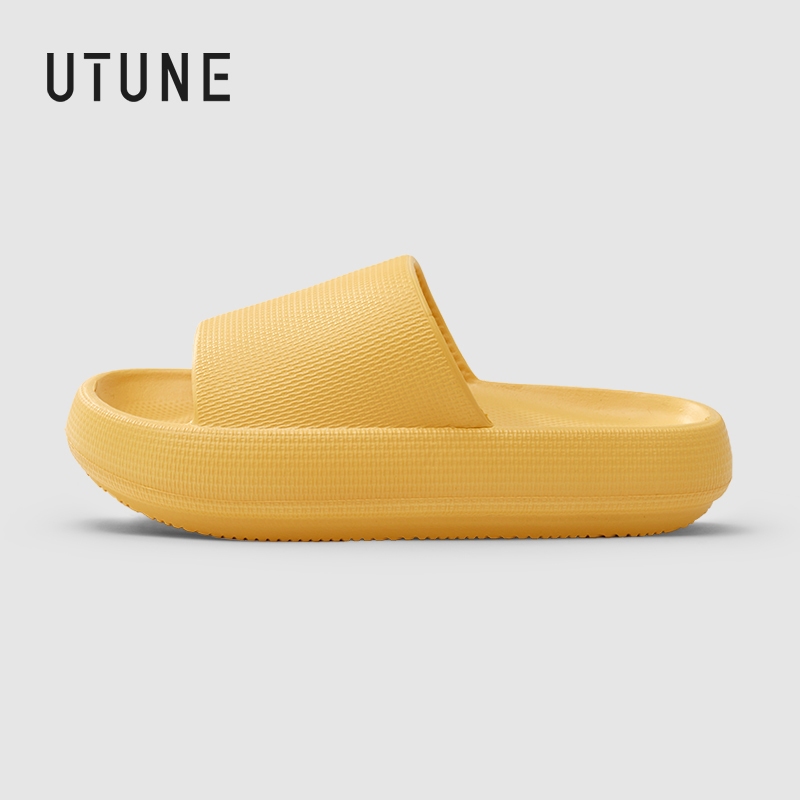 UTUNE Dép EVA đế dày 4cm thời trang đi ngoài trời êm mềm đàn hồi dép đi trong nhà gia đình chống trư