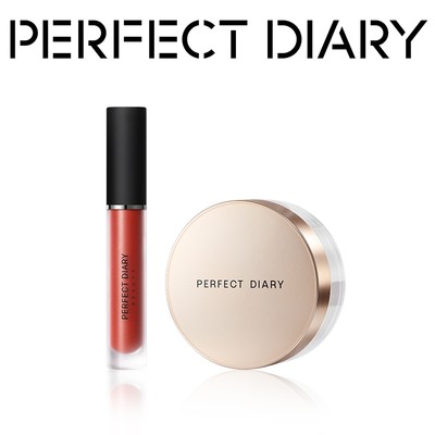 Phấn phủ PERFECT DIARY PerfectStay  kiềm dầu chống thấm nước kiểm soát dầu 4 màu tùy chọn chuyên dụng 7g & Son kem DreamMatte màu lì siêu mịn lâu trôi cao cấp 2.5g