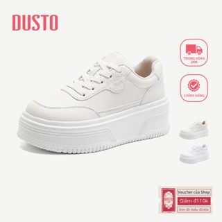 Giày thể thao DUSTO đế dày 6cm Giày nữ tăng chiều cao mũi tròn Giày DWE002712A
